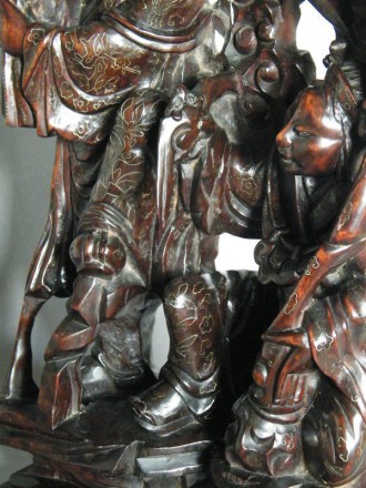 #1026  Rare 18th/19th Century Chinese Carved Hardwood Sculpture - Hehe Erxian  **Price on Request 售价待询**