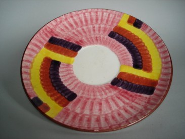 #1529  Art Deco Cup and Saucer by Eva Stricker, designed 1928-1930  **Sold**