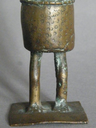#1138  19th or Early 20th Century Benin Bronze Figure