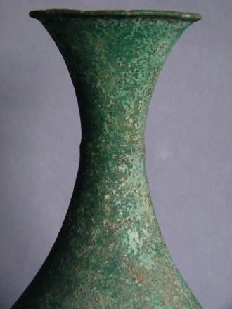 #0960  Rare Korean Bronze Pear-shaped Vase Koryo (936-1392)  *Price on Request*