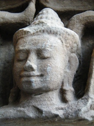 #0819  Khmer Sandstone Relief Angkor Period 12th-13th Century  **Sold** in our Liverpool Shop