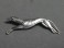 #0891 Art Deco Silver Greyhound Brooch, circa 1930s **SOLD**