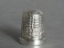 #0940 Victorian Leather Cased Sterling Silver Thimble, Chester 1892 **SOLD**