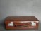 #1015 Attache Style Small Leather Suitcase, circa 1925 - 1950 **SOLD**