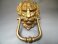 #1698Large  Antique Gilt Brass Lion Door Knocker, 19th Century **Sold** 2023