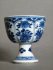 #1783 Fine and Rare Kangxi Blue & White Chinese Porcelain Stem Wine Cup, circa 1690 to 1710 **SOLD**  April 2021