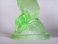 #1809 Green Glass Art Deco Candle Holder, circa 1930s **SOLD** 2020
