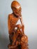 #0009   18th Century Chinese Boxwood Figure 'Damo'  -  Sold to China - April 2012 售至中国 - 2012 年4月