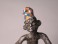 #1509 Early or Mid 20th Century West African Cast Aluminium Figure of a Masquerade Musician, circa 1920 - 1960 **SOLD** December 2017