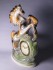 #1511  Lustre Pottery Horse Mantle Clock from Italy, circa 1955-1965   **SOLD** December 2017