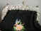#0085 German Embroidered Handbag with Silver Clasp, Edwardian c1900-1910