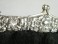 #0085 German Embroidered Handbag with Silver Clasp, Edwardian c1900-1910