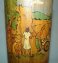 #1764 Important Documentary Dutch P.O.W. Painted Bamboo Pot, dated July 1943