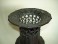 #0108 Japanese Bronze 'Basket Weave' vase - 19thCentury