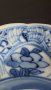 #1741 Small Blue and White Chinese Export Saucer Dish , Kangxi reign (1662-1722) 清康熙 外销青花人物菱口碟  **SOLD** 2021