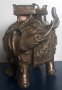 #1829   Japanese Bronze Elephant Incense Burner / Koro,  Meiji Period (1868-1911)  **Sold** September 2020