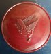 #1850 Red Plastic Pegasus Brand Typewriter Ribbon Box, circa 1940s **Sold** August 2020