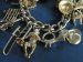 #0820 Silver Charm Bracelet - Music Themed - 24 Charms - circa 1965 **SOLD**