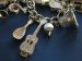 #0820 Silver Charm Bracelet - Music Themed - 24 Charms - circa 1965 **SOLD**