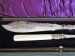 #1442  Victorian Silver Plated Ivory handled Fish Servers