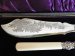 #1442  Victorian Silver Plated Ivory handled Fish Servers