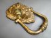 #1698Large  Antique Gilt Brass Lion Door Knocker, 19th Century **Sold** 2023