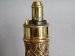 #1738  Victorian Copper & Brass Powder Flask, circa 1840 - 1860