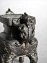 #1734  Small 17th Century Chinese Bronze Censer with Cover and Stand