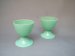 #1761 Pair of 1940s / 1950s Plastic Egg Cups, probably Beetleware    **SOLD**