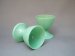 #1761 Pair of 1940s / 1950s Plastic Egg Cups, probably Beetleware    **SOLD**