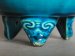 #1616  Rare 18th Century Turquoise Glazed Bat Form Censer -  Price on Request 售价待询