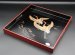 #1866  Japanese Gold Lacquered "Flying cranes" Tray