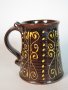 #1634  Rare Slip Decorated Tankard "For God And Parliament" **SOLD** February 2020