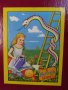 #1695  Children's Story & Nursery Rhyme 'Snakes & Ladders" Board, circa 1940s - 1950s  **Sold** October 2020