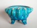 #1616  Rare 18th Century Turquoise Glazed Bat Form Censer -  Price on Request 售价待询