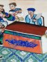 #1601  Chinese Pith Paper Painting Zhu Ge Liang & Gen Ma Su, 19th Century **SOLD**  October 2019